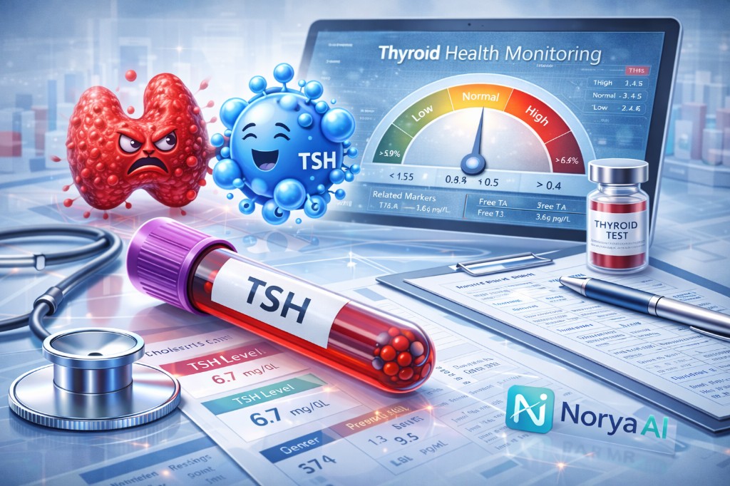 TSH thyroid test and monitoring dashboard — NoryaAI