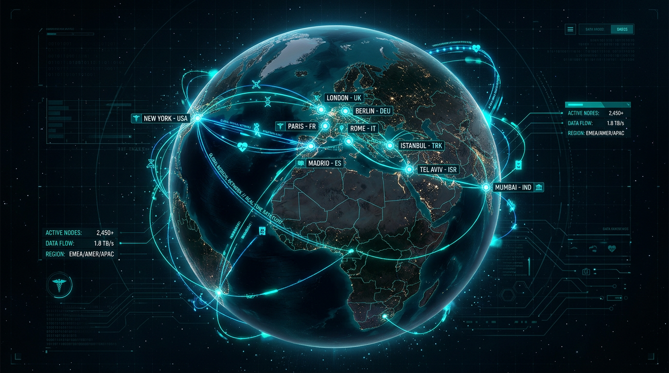 NoryaAI global network - 50+ ülkede aktif